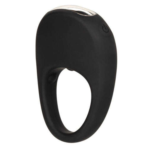 Черное эрекционное виброкольцо Silicone Rechargeable Pleasure Ring - 0