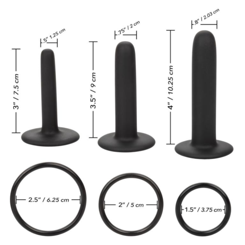 Страпон для анального секса с 3 сменными насадками Silicone Pegging Kit - 2