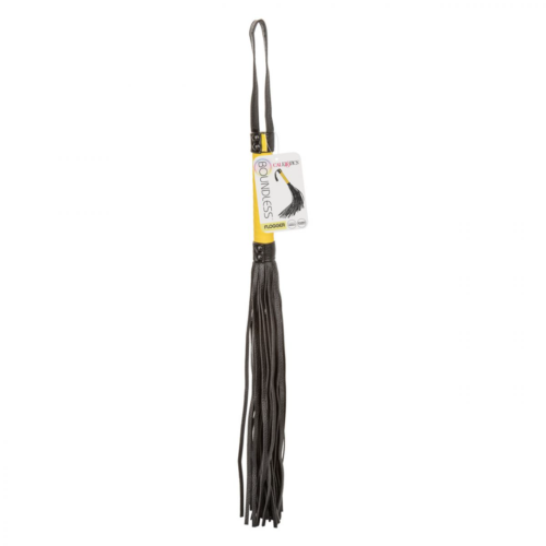 Черная плеть с желтой рукоятью Boundless Flogger - 69,25 см. - 0