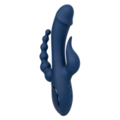 Синий тройной вибромассажер Triple Orgasm - 0