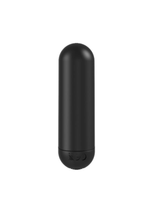 Черная перезаряжаемая анальная пробка №08 Cone-shaped butt plug - 13,5 см. - 6