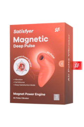 Оранжевый вакуумный стимулятор Magnetic Deep Pulse - 4