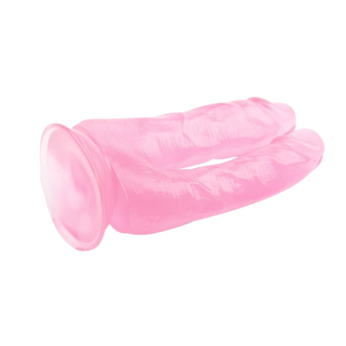 Розовый анально-вагинальный фаллоимитатор 14 Inch Dildo - 18 см. - 1