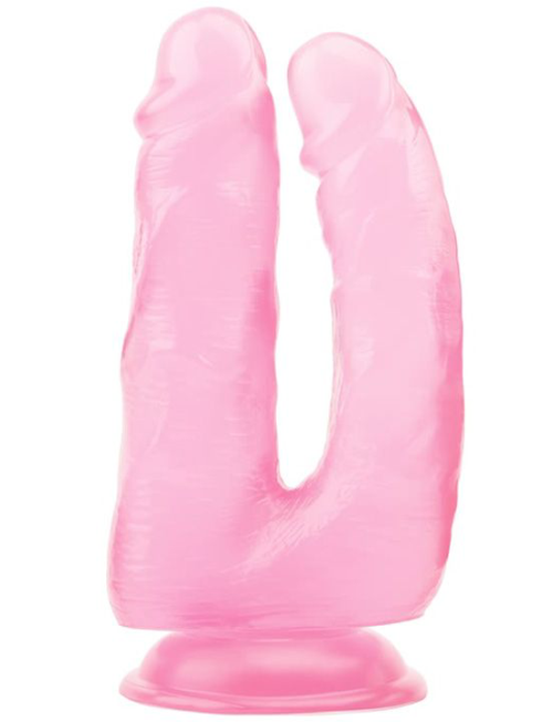 Розовый анально-вагинальный фаллоимитатор 14 Inch Dildo - 18 см. - 0