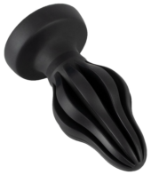 Черная анальная пробка Super Soft Butt Plug - 11,1 см. - 2