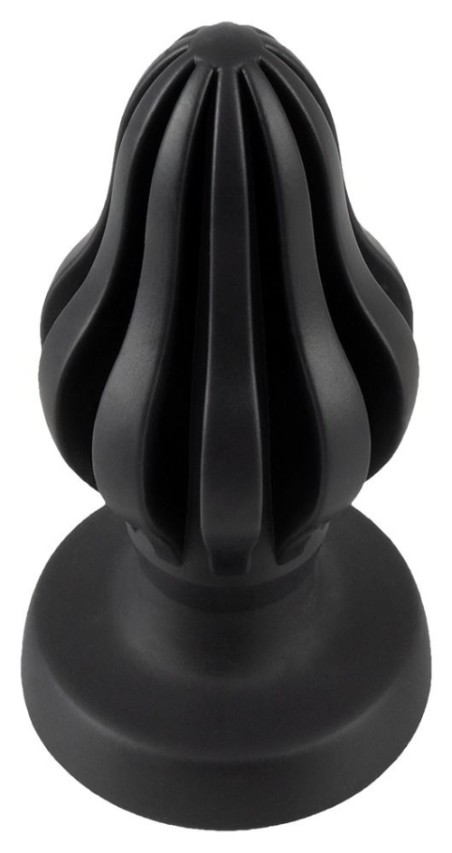 Черная анальная пробка Super Soft Butt Plug - 11,1 см. - 1