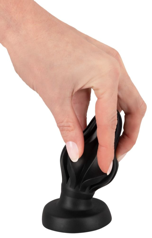 Черная анальная пробка Super Soft Butt Plug - 11,1 см. - 4