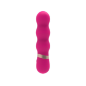 Розовый фигурный мини-вибратор Ripple Vibe - 11,9 см. - 2