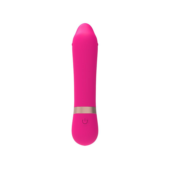 Розовый мини-вибратор для массажа G-точки Cuddly Vibe - 11,9 см. - 2