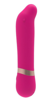 Розовый мини-вибратор для массажа G-точки Cuddly Vibe - 11,9 см. - 0