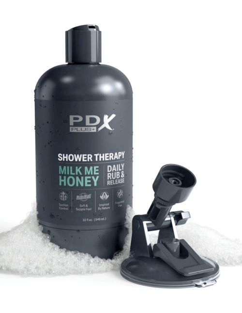 Телесный мастурбатор-вагина Shower Therapy Milk Me Honey - 4