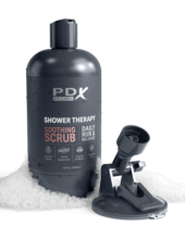 Мастурбатор-вагина цвета карамели Shower Therapy Soothing Scrub - 4