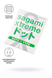 Презерватив Sagami Xtreme Type-E с точками - 1 шт. - 2