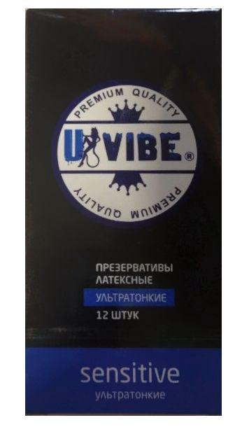 Ультратонкие презервативы Uvibe - 12 шт. - 0