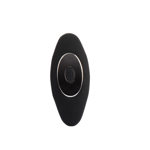 Черная анальная втулка с вибрацией Pinpoint Probe - 14,3 см. - 5