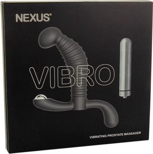 Черный стимулятор простаты Nexus Vibro - 10,2 см. - 1