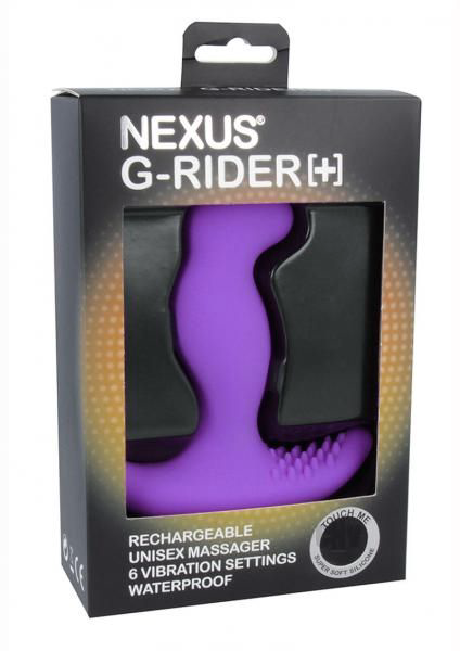 Фиолетовый вибромассажер простаты Nexus G-Rider+ - 12,6 см. - 1