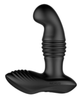 Черный массажер простаты Nexus Thrust с возвратно-поступательными движениями - 13,8 см. - 0