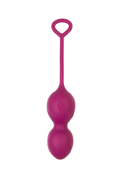 Бордовые вагинальные шарики Moussy с вибрацией и пультом ДУ - 2