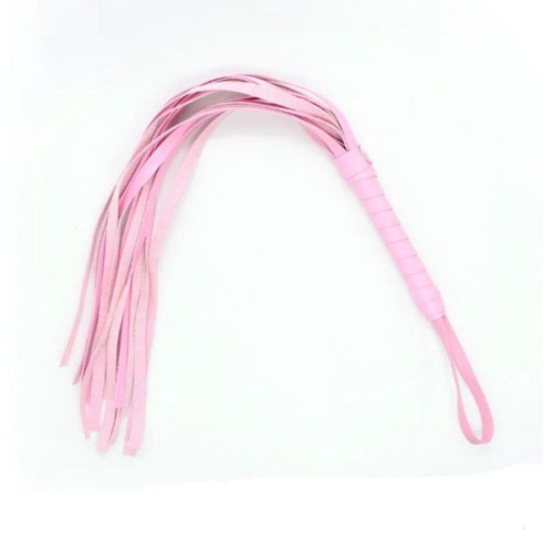 Розовая плеть с петлей - 55 см. - 0