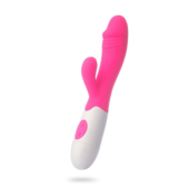 Розовый вибратор-кролик WOW с 30 режимами вибрации - 19,5 см. - 0