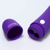 Фиолетовый классический вибратор с 12 режимами вибрации - 17 см. - 1