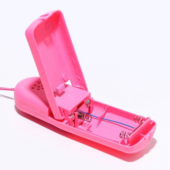 Розовые виброяйца с проводным пультом управления - 1