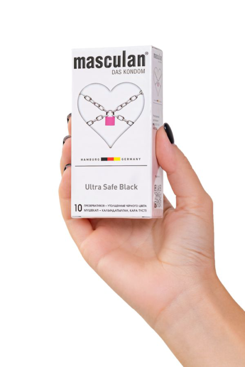 Ультрапрочные презервативы Masculan Ultra Safe Black - 10 шт. - 3