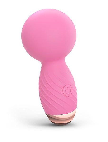 Розовый мини-wand вибратор Itsy Bitsy Mini Wand Vibrator - 0