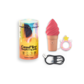 Малиновый мини-вибратор в форме мороженого Candice - 4