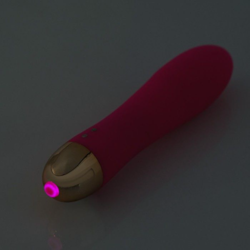 Розовый гладкий вибратор Massage Wand - 14 см. - 3