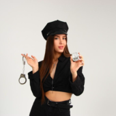Эротический набор «Секс-полиция»: шапка, наручники, значок - 0