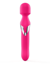 Розовый двусторонний вибромассажер Dual Orgasms - 23,5 см. - 1