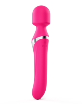 Розовый двусторонний вибромассажер Dual Orgasms - 23,5 см. - 2