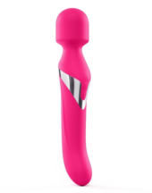 Розовый двусторонний вибромассажер Dual Orgasms - 23,5 см. - 0