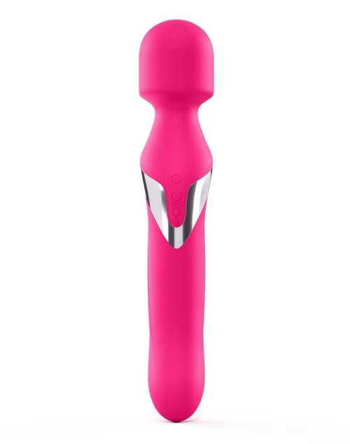 Розовый двусторонний вибромассажер Dual Orgasms - 23,5 см. - 1