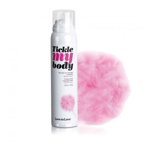 Массажная хрустящая пенка Tickle My Body Cotton Candy с ароматом сладкой ваты - 150 мл. - 0