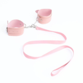 Эротический БДСМ-набор из 8 предметов в нежно-розовом цвете - 5