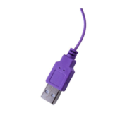 Фиолетовые гладкие виброяйца, работающие от USB - 4