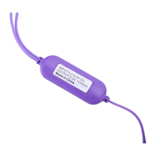 Фиолетовые гладкие виброяйца, работающие от USB - 2