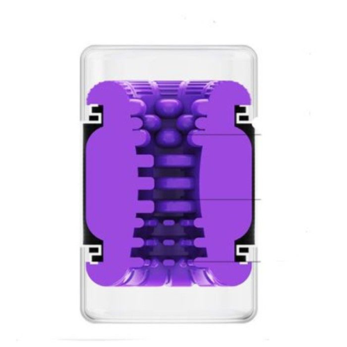 Фиолетовый сквозной мастурбатор Through HARD - 6
