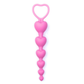 Розовая анальная цепочка-елочка «Оки-Чпоки» - 18,5 см. - 0