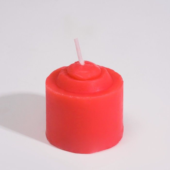 Красная свеча для БДСМ «Роза» из низкотемпературного воска - 0
