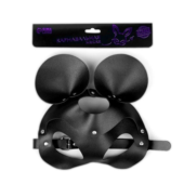 Пикантная черная маска «Озорная мышка» с заклепками - 4
