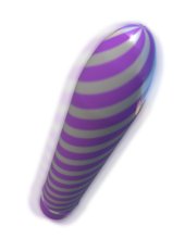 Фиолетовый вибратор Sweet Swirl Vibrator - 21,3 см. - 1