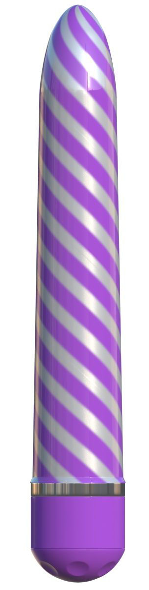 Фиолетовый вибратор Sweet Swirl Vibrator - 21,3 см. - 0