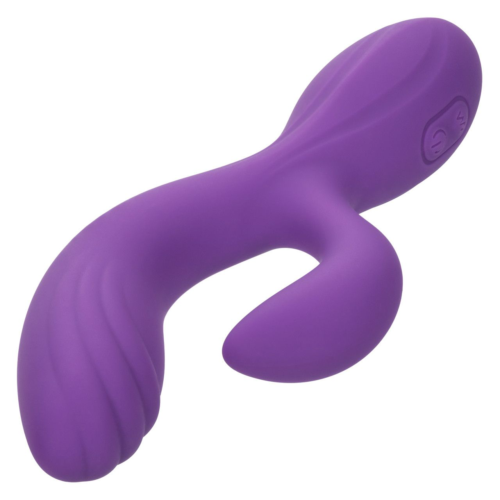 Фиолетовый вибромассажер-кролик Stella Liquid Silicone “C” Curve - 19 см. - 9