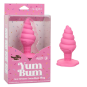 Розовая анальная пробка в виде мороженого Yum Bum Ice Cream Cone Butt Plug - 9,5 см. - 1