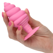 Розовая анальная пробка в виде мороженого Yum Bum Ice Cream Cone Butt Plug - 9,5 см. - 5