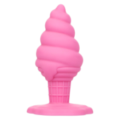 Розовая анальная пробка в виде мороженого Yum Bum Ice Cream Cone Butt Plug - 9,5 см. - 7